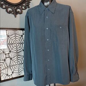 Classic Blue Checkered Men's Shirt